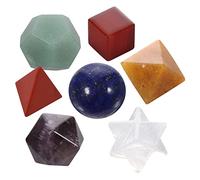 Homoyoyo Pierres de Chakra Solides Platoniciens et Étoile Merkaba pour Relaxation et Lithothérapie