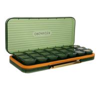 Homoyoyo Pilulier Hebdomadaire Portable 7 Jours, Distributeur de Remède Détachable Compartiments Matin Midi Soir, Étui Pratique Vert pour Organisation Quotidienne des Pilules