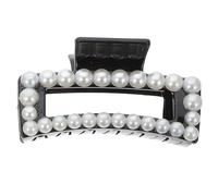 Homoyoyo Pince à Cheveux Méduse Grosse Taille Noire Perles, Accessoire Coiffure Antidérapant Pour Fille, Clip Cheveux Élégant Pour Fête Et Usage Quotidien