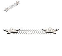 Homoyoyo Pince à Cheveux Mini Étoile Blanche Accessoire Léger et Invisible pour Fixation sans Trace Peigne à Frange pour Finition Coiffure Support Chignon pour Femmes et Filles