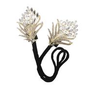 Homoyoyo Pince à Chignon Plume Dorée avec Accessoire Twist pour Cheveux Longs Créateur de Chignon Simple et Élégant pour Femmes et Filles Outil Rapide pour Coiffure Soirée et Quotidienne