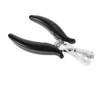 Homoyoyo Pince à Extensions de Cheveux Outil Acier Inoxydable pour Pose et Retrait Facile des Micro-anneaux et Extensions
