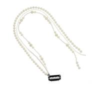 Homoyoyo Pince Cheveux Perles Bijou Chaîne Tête Femme Accessoires Coiffure Mariage Queue Cheval