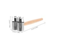Homoyoyo Pince Moxibustion Portable Acier Inoxydable à Double Tête avec Poignée Support Réglable pour Bâtonnets Moxa pour Thérapie Chauffante