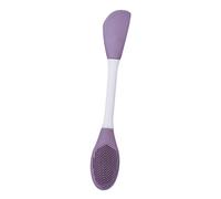 Homoyoyo Pinceau Silicone Double Embout pour Masque Visage Brosse Nettoyante et Applicateur de Soins Facial Réutilisable pour Application et Nettoyage Peau