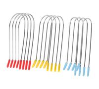 Homoyoyo Pinces à Bigoudis Chauffantes U 24 Pièces 3,2 Cm 2,54 Cm 1,9 Cm en Métal Couleurs Rouge Jaune Bleu pour Cheveux Courts Coiffure Maison Remplacement Clips Chauffants