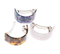 Homoyoyo Pinces à Cheveux à Ressort Motif Étoilé 3 Pièces Demi-cercles Petites Pinces Pour Femmes Accessoires Coiffure Mariage Fête Bleu, Marron Clair, Blanc Crème