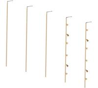 Homoyoyo Pinces à Cheveux Dorées 5 Pièces, Alliage Léger, Chaîne à Pompons, Accessoires de Coiffure pour Femmes, Décoration de Fête et Tresses Élégantes