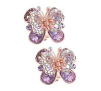Homoyoyo Pinces à Cheveux En Violet Avec - Accessoires Élégants Pour Cheveux Fins Et Épais - Pour Un Look Chic