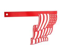 Homoyoyo Piquet de Boîte Aux Lettres Métal Forme Drapeau Décoration Extérieure Jardin Ornement Suspendu pour Boîte Aux Lettres Facile à Installer Ambiance Festive pour Famille et Espaces