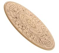 Homoyoyo Planche à Pendule en Bois pour Wicca, Planche Divinatoire Ornement en Bois Sculpté, pour Bureau et Pratique Ésotérique