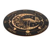 Homoyoyo Planche de Divination à Pendule en Bois Naturel 15 Cm, Outil de Radiesthésie Spirituelle, Tableau D’énergie en Bois Naturel pour Pratiques Métaphysiques et Décorations Ésotériques