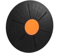 Homoyoyo Planche D'équilibre Demi-cercle Antidérapante en Pp Noir et Orange, Tableau de Fitness Compact et Léger pour Entraînement, Rééducation Sensorielle et Yoga, Conseil de Formation