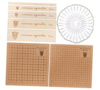 Homoyoyo Planche Macramé Liège avec Épingles et Règles Accessoires pour Bijoux Tressés Bracelets et Décorations DIY Kit Complet pour Débutants et Experts