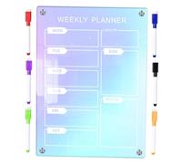 Homoyoyo Planificateur Magnétique Effaçable avec Stylo Tableau Mémo Acrylique Transparent Tableau Dorganisation Réutilisable pour Réfrigérateur et Bureau