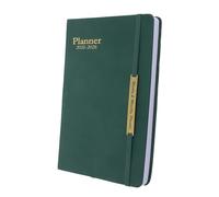 Homoyoyo Planificateur Portable avec Couverture PU Agenda Hebdomadaire Mois Organiseur Pratique pour Notes Planification Quotidienne et