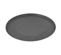 Homoyoyo Plaque à Pizza Ronde Perforée en Alliage D'aluminium 33 Cm Épaisse, Antiadhésive, pour Four Domestique - Moule à Pizza Multifonction, Cuisson Uniforme, Facile à Nettoyer