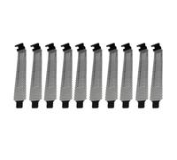 Homoyoyo Plaque D'obturation Pci pour Boîtier Pc, Lot de 10 en Fer Noir | Structure Treillis Ventilée, Format Matx Atx, Finition Oxydation, Cache D'emplacement pour Châssis