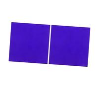 Homoyoyo Plaques de Verre Cobalt Bleu 10x10 Cm 2 Pièces pour Dispositif Expérimental en Chimie, Accessoires Pédagogiques pour Réaction de Flamme et Outils D'expérimentation