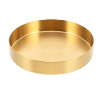 Homoyoyo Plateau Drainage Plantes INOX Doré Grand Format pour Pots Intérieur Extérieur Soucoupe Résistante Facile à Nettoyer Collecteur Eau Excédentaire Jardin et Balcon