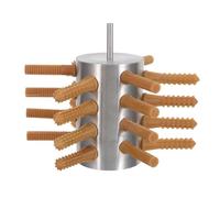 Homoyoyo Plumeuse Semi-Automatique pour Volaille 24 Doigts en Acier Inoxydable, Outil de Plumage pour Poulets, Canards, Oies et Faisans, Machine Compacte et Mobile Adaptée aux Élevages