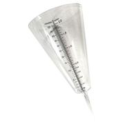 Homoyoyo Pluviomètre Conique Transparent pour Jardin Extérieur, Mesure Pluie Précise, Plastique Robuste Résistant à L’érosion, Instrument Météo de Terrain Jardin Pelouse