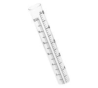 Homoyoyo Pluviomètre Tube à Essai en Verre à Fond Plat 12 Cm Double Graduation pour Agriculture Et Jardin