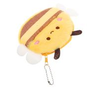 Homoyoyo Pochette à Peluche Abeille Mignonne Porte-clés Fuzzy Animal pour Garçon Fille pour Et Petits