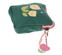 Homoyoyo Pochette Porte-Tampon Fleurie Carrée Paquet De Rangement Pratique pour Serviettes Hygiéniques Bijoux Et Cartes Femmes