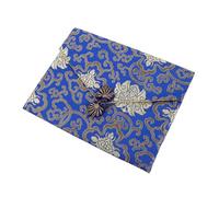 Homoyoyo Pochette Rectangulaire Brocart pour Écritures Bouddhistes avec Fermeture Éclair de Rangement Pratique pour et Bijoux Étui Protecteur Zen pour Textes Sacrés Design Élégant et