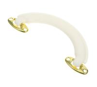 Homoyoyo Poignée de Remplacement pour Valise et Boîte à Outils en PU Blanc, Poignée de Bagage Ergonomique Résistante et Lisse, Accessoire de Voyage Pratique pour Réparation et Bricolage, 1