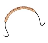 Homoyoyo Poignée de Théière en Cuir Suédé et Fer 13X10X1,5Cm Accessoire la Cuisine Compact pour Bouilloire Domestique Usage Quotidien