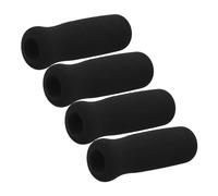 Homoyoyo Poignées de Béquille Antidérapantes Épaisses pour Canne Lot de 4 Poignée en Éponge Confortable Accessoires de Mobilité pour Personnes Âgées Installation Facile Matériaux Respirants