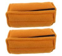 Homoyoyo Poignées Rembourrées pour Béquilles Orange en Peluche Technologie de Répartition de Pression et Coussin Doux, Adaptées aux Personnes Âgées pour Assistance en Extérieur