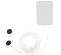 Homoyoyo Pompe à Oxygène pour Aquarium Silencieuse USB, Double Sortie, Portable, Mini Pompe à Air Aérateur pour Poissons, Alimentation par Câble USB, pour Aquariophilie Domestique