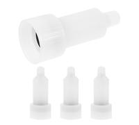 Homoyoyo Pompe Distributrice de Remplacement Précision de Dosage en Plastique Blanc 4 Pièces pour Flacon de Savonnette Liquide et Lotion pour Salle de Bain Cuisine