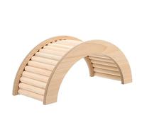 Homoyoyo Pont en Bois pour Hamster Et Chinchilla - Échelle Décorative pour Cage - Jouets en Arc pour Rongeurs Cachette Ludique pour Rats Et Éléments De Jeu Naturels 30cm