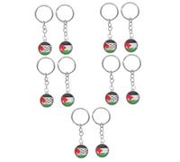 Homoyoyo Porte-clés En 2 Pièces Avec Drapeau De Palestine - Accessoire Patriotique Élégant Pour Bijoux Et