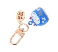 Homoyoyo Porte-Clés Maneki Neko Chat Fortune Feng Shui - Pendentif Chanceux En Bleu Pour à Main Ou à Accessoire Porte