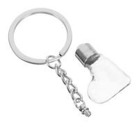 Homoyoyo Porte-clés Petit Bocal Verre Multifonction Fiole Décorative pour Sac et Bijoux Design Léger et Facile à Transporter pour Souvenirs et Accessoires Mode