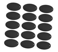 Homoyoyo Porte-clés Vierges Acrylique 30 Pièces Mini Ronds Noirs Personnalisables DIY Loisirs Créatifs Double Face Décoration Accessoires Artisanat Fête Création Présents