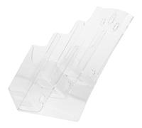 Homoyoyo Porte-Documents A4 Transparent en Acrylique Présentoir à Brochures Mural Bureau 3 Compartiments A6 Support de Présentation Pratique pour Bureau Salle d'Étude et Organisation de