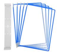 Homoyoyo Porte-Documents Mural Transparent Présentoir De Dossiers De Pages Support Mural pour Littérature Et Documents Optimisé pour Bureaux Et Salles De Formation