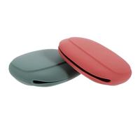 Homoyoyo Porte-Houppette de Maquillage de Voyage 2Pcs Étui de Rangement Silicone Support Compact pour Éponge en Voyage Pratique et Portable