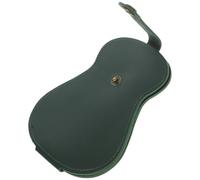 Homoyoyo Porte-médiators Pliable pour Guitare Acoustique et Ukulélé, Paquet de Rangement Compact en Polyuréthane Rigide, Housse Multifonction Verte Foncée Grosse Capacité pour Accessoires