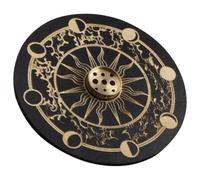 Homoyoyo Porte-Parfum Décoratif Rond en Céramique Blanche Support pour Bâtonnets D’Parfum Plateau à Brûler Aromatique pour Maison Bureau et Contemplation Accessoire de Décoration