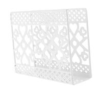 Homoyoyo Porte-serviettes de Table Fer Forme Cœur Support Vertical Décoratif pour Serviettes Papier Organisateur de Mouchoirs pour Cuisine Restaurant et Salon