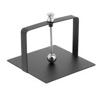 Homoyoyo Porte-Serviettes en Acier Inoxydable Noir, Support de Table sur Pied, Design Simple et Pratique pour Salle de Bain ou Décoration Intérieure