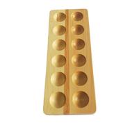 Homoyoyo Porte-œufs en Bois 12 Compartiments, Boîte de Conservation des Œufs Solide pour Maison et Supermarché, Plateau à Œufs Pratique