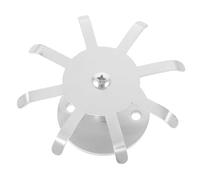 Homoyoyo Porte-Ustensiles Cuisine Rotatif en Acier Inoxydable Support Suspendu sous Meuble 8 Crochets Rangement Mural pour Casseroles Spatules et Cuillères la Cuisine Organisée et Gain